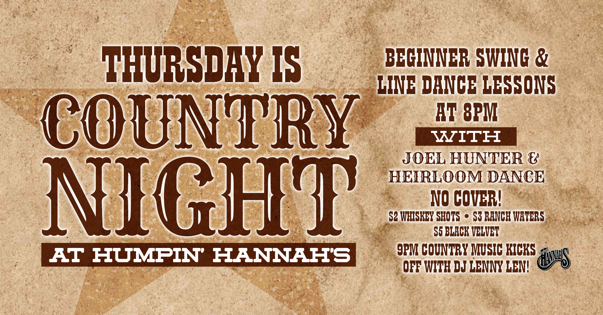 Thursday night is country night